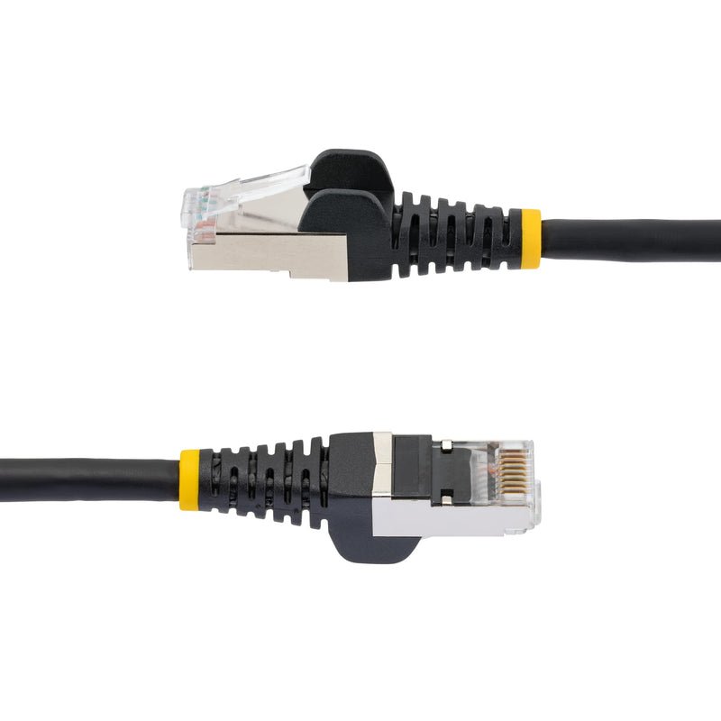 StarTech 50ft Cat6a Snagless Ethernet Cable, S/FTP, 100W PoE++, LSZH, Black | 500MHz bandwidth, 27AWG copper, LSZH, Gold-plated RJ45, Patch Cable, Ethernet Cord, Pure Bare, 10Gbps speeds, S/FTP shielding 50 ft