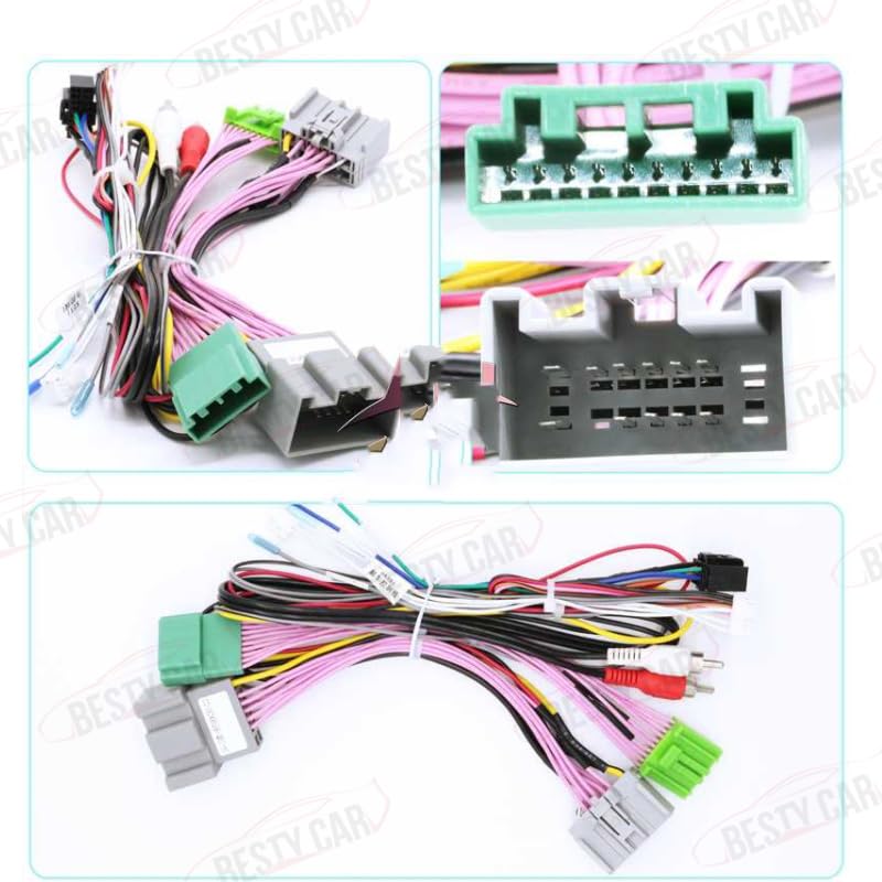 16pin Car Stereo Radio Power Retrofit Wiring Harness Cable Adapter fits for XC90 2004-2014