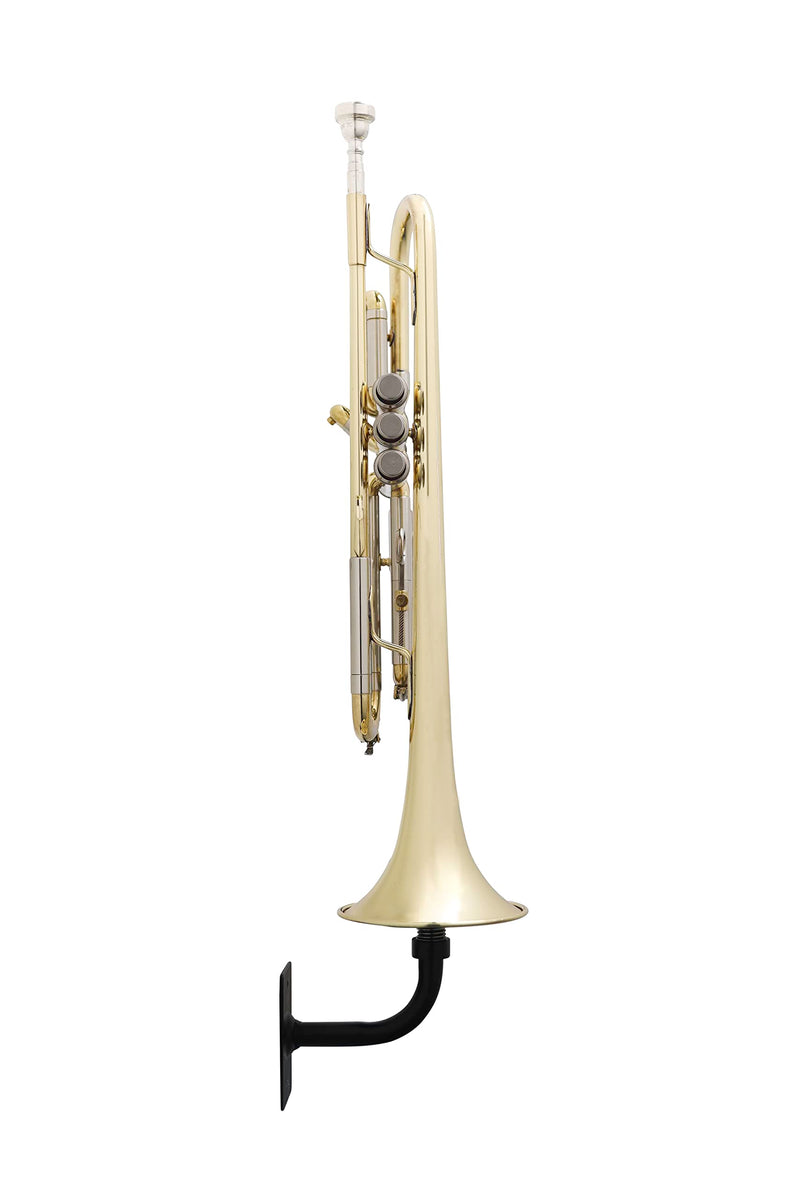 Gator Frameworks Recital Series Wall Hanger for Standard Sized Trumpets; (GFW-TRUMPETHNGR-BLK) Trumpet