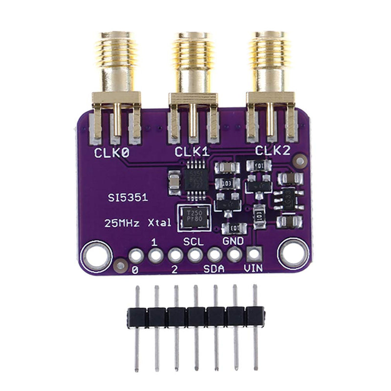 Hailege Si5351A I2C 25MHz I2C High Frequency Signal Generator Breakout Board Rectangular Wave Frequency Generator Signal Generator 8KHz to 160MHz 3-5VDC for Arduino