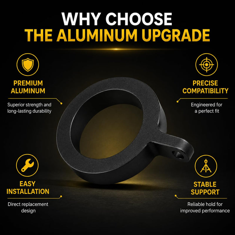Aluminum Mount Clip for Rode NT - USB Microphone | Black Mount Ring for Rode NT - USB Microphone