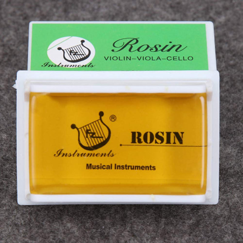 Rosin Natural for Violin Cello Viola Rosin Light Low Dust for Bows String Music Instrument Accessory Yellow with Case 3 Pack