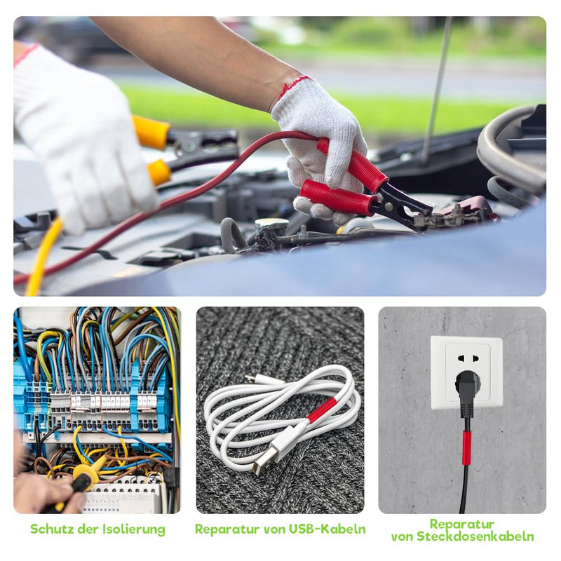 [AUSTRALIA] - 2 Pieces 3:1 Heat Shrink Tubing, Diameter 30 mm & 2 m Length, Heat Shrink Tubes with Adhesive, Waterproof and Insulation, Heat Shrink Tubing Sold by the Metre for Cable Insulation, Marking, Cable Ø30mm & 2m 