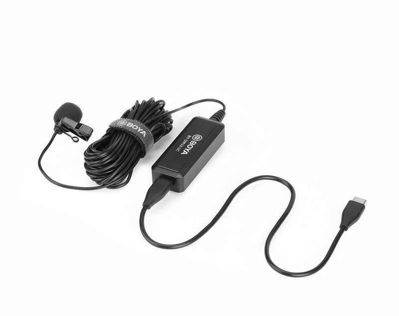 BOYA BY-DM10UC Digital Omnidirectional Lavalier Microphone with USB-C & USB Output Cables for Android Smartphones, Tablets & MAC/PC Computers