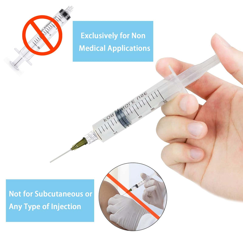 10 ml Plastic Syringe with Needle Pack of 12 Syringes Measuring Liquids Durable Colostrum Syringes Versatile Dosing Syringes Reusable Liquid Syringe Measuring Syringe for Garden & Pet Care