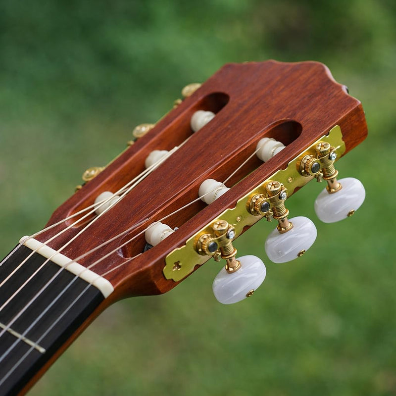 [AUSTRALIA] - 2Pcs Guitar Tuners Machine Head, Classical Guitar String Machine Heads Tuning Pegs Keys Tuners Set White Button 
