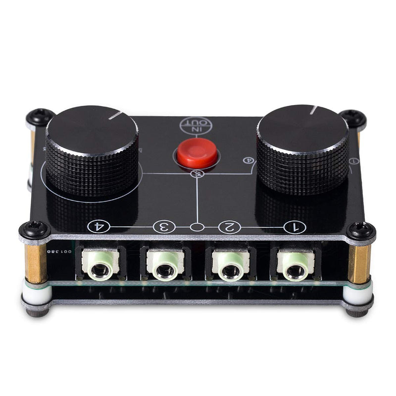 [AUSTRALIA] - Little Bear MC104 Mini Audio Switcher, 4-Way 3.5mm AUX Stereo Passive Selector, Switch Box Splitter for PC/Player/Headphone/Amplifier/Speaker 