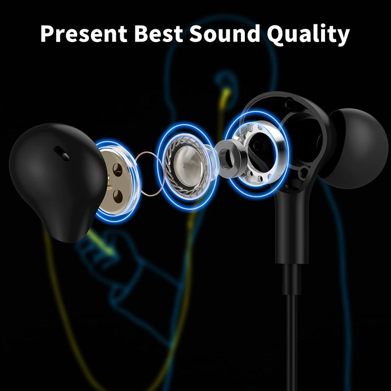 Headphones with Microphone Volume Control for Samsung Pixel iPad Pro Air Mini Oneplus