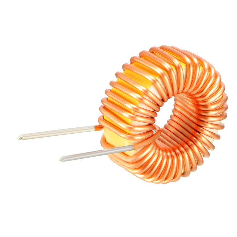 sourcing map Horizontal Toroid Induction Magnetic Single Layer Inductor 47uH 5A Coil DE de Pack of 10