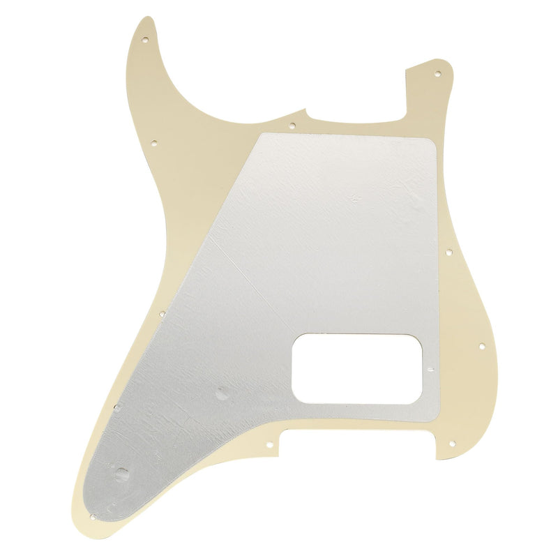 Musiclily Pro 11-Hole ST Guitar Pickguard for Squier Sonic Strat HT H Electric Guitar, 4Ply Aged White Pearl