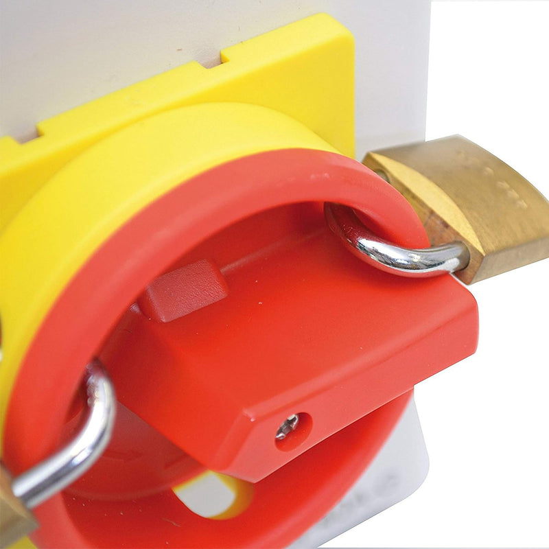 YJYUIU YJUIS416 Main Switch Circuit Breaker 4 Pin 16A Rotary Switch IP65 Waterproof Housing