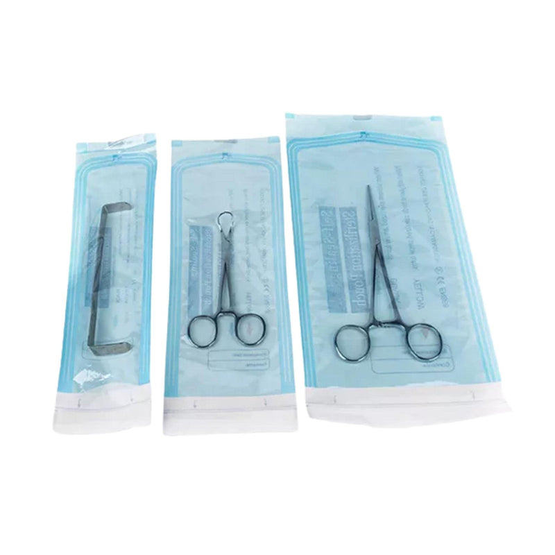 Self Adhesive Sterilization Bags, 200 Pieces Self Sealing Sterilization Bags for Dental Tools, Tattoos or Manicures (90x260mm) 90*260mm