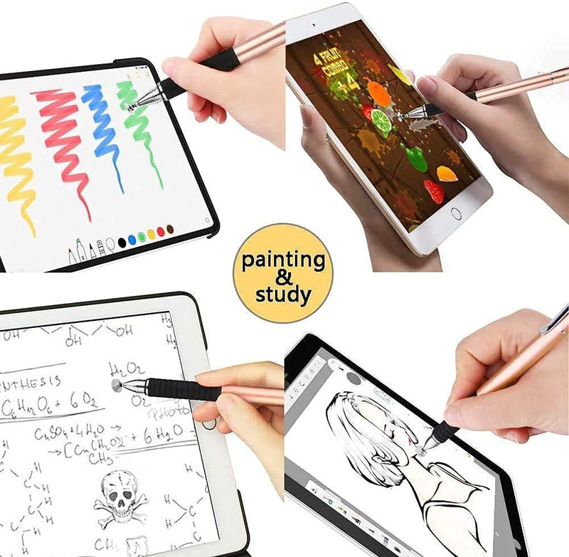 Mixoo Universal Stylus Pen Disc & Fiber Tip 2 in 1 with Palm Rejection Artist Gloves for Drawing Tablet and Touch Screens Devices