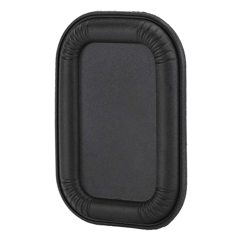 Bass Speaker Passive Radiator, Auxiliary Bass Rubber Vibration Plate Oval for Use in a Closed Cabinet to Enhance the Bass Performance of the Speaker(Black) Black