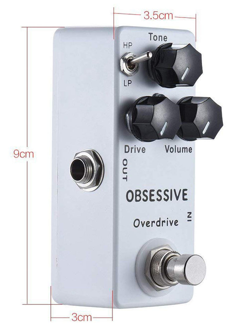 [AUSTRALIA] - Moskyaudio Mini Obsessive Overdrive Effect Pedal with True Bypass Switch 