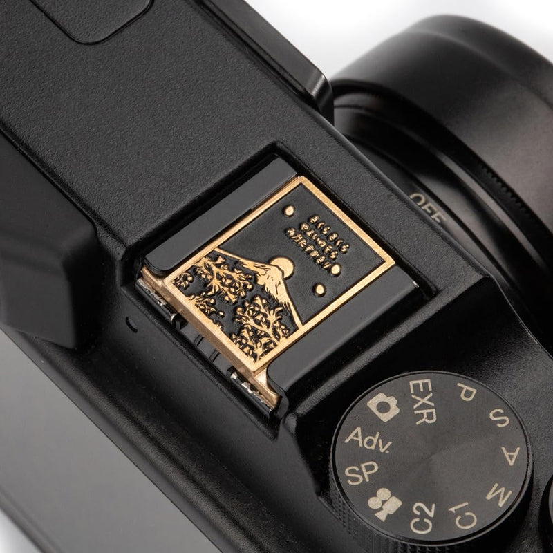 [AUSTRALIA] - Falling Cherry Blossoms Camera Metal Hot Shoe Cover for Fujifilm xpro2 xpro1 x100vi xe5 xt5 xt4 xt3 for Nikon zf zfc df (Copper Alloy-Hot Shoe Cover) Copper Alloy-Hot Shoe Cover 