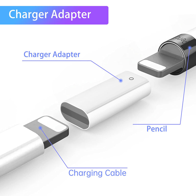 Charger Adapter Compatible with Apple Pencil 1st Generation, Female to Female Charging Connector for iPad Pen 1st Gen - 2 Pack