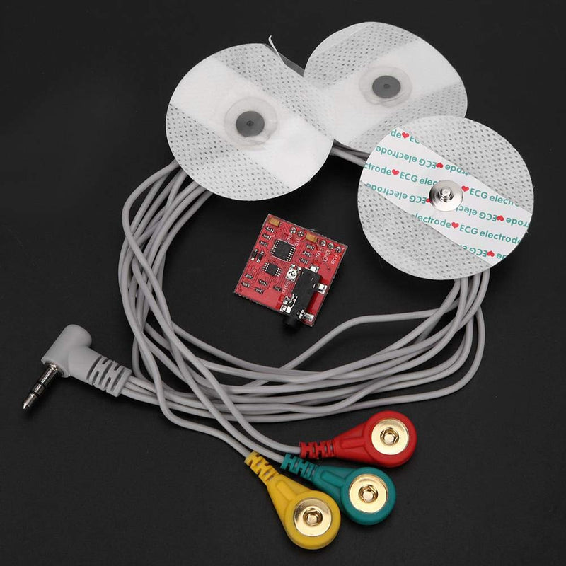 EMG Muscle Sensor, Electromyographic Sensor, Muscle Signal Sensor System with EMG Connection Cable + Test Suction Pad, for Measuring and Observing Muscle Activity