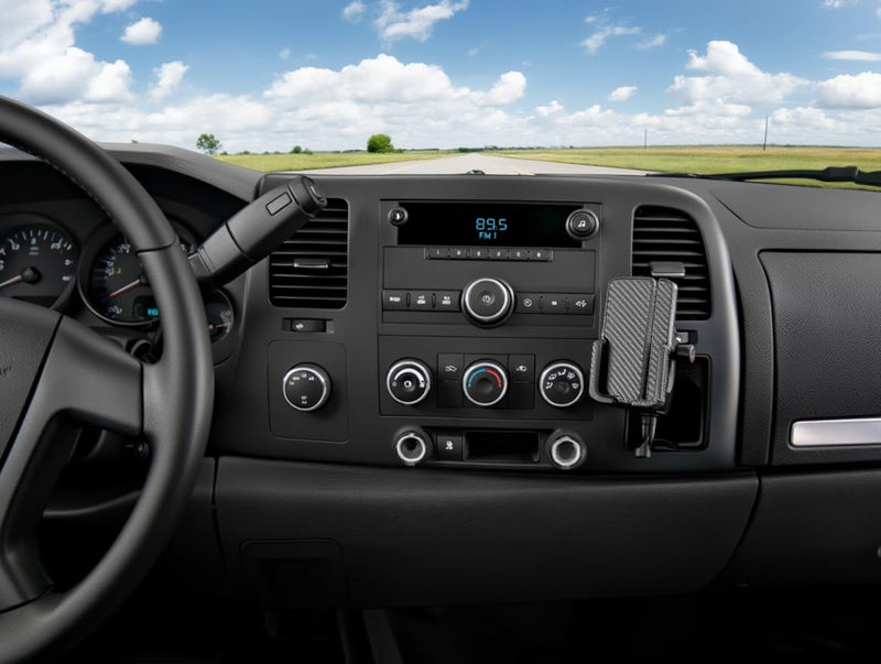 Phone Holder for Chevy Avalanche, Silverado WT/LT/LS 1500/2500 / 3500, GMC Sierra 1500/2500 / 3500. 2007-2014, Custom Mount for Chevrolet Truck, SUV (WT/LT/LTS) WT / LT / LTS