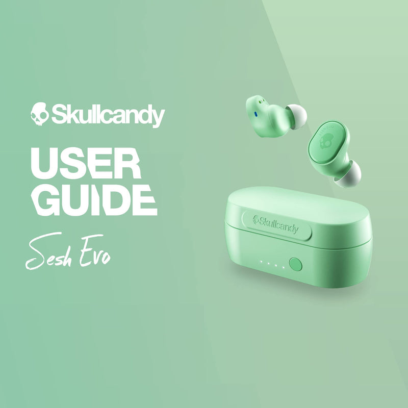 Skullcandy Sesh Evo in-Ear Wireless Earbuds - Mint Pure Mint