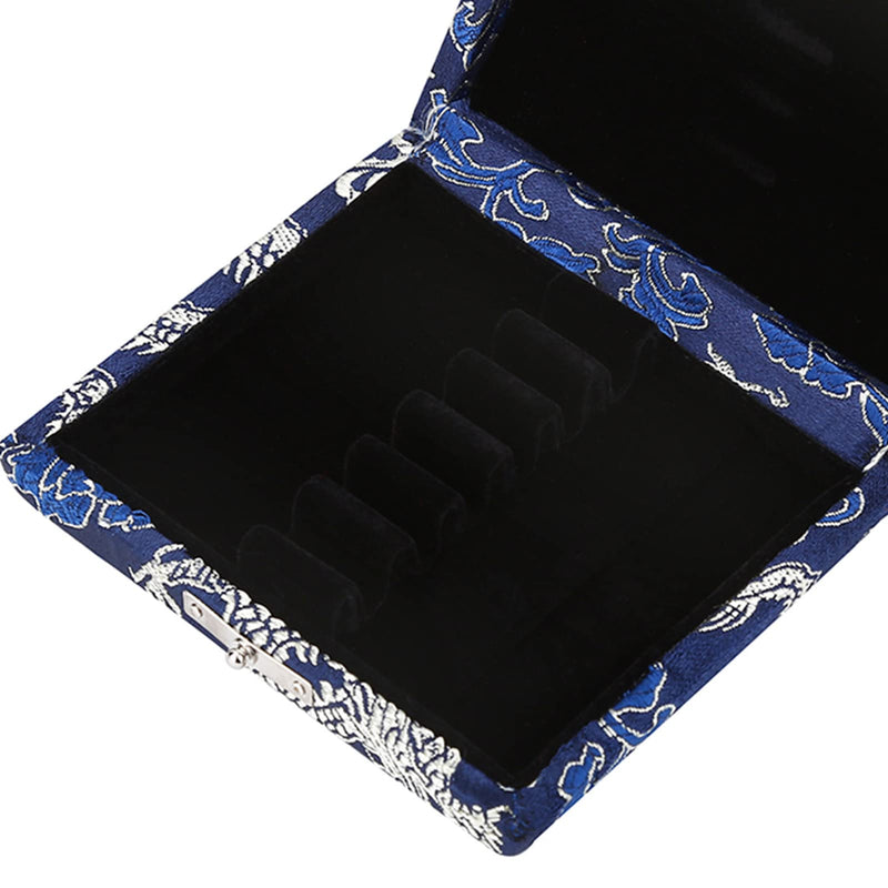 Oboe Reed Case, Wooden Silk Cloth Cover Reed Storage Holder Protector Box, Protect Against Moisture, for 6pcs Oboe Reeds