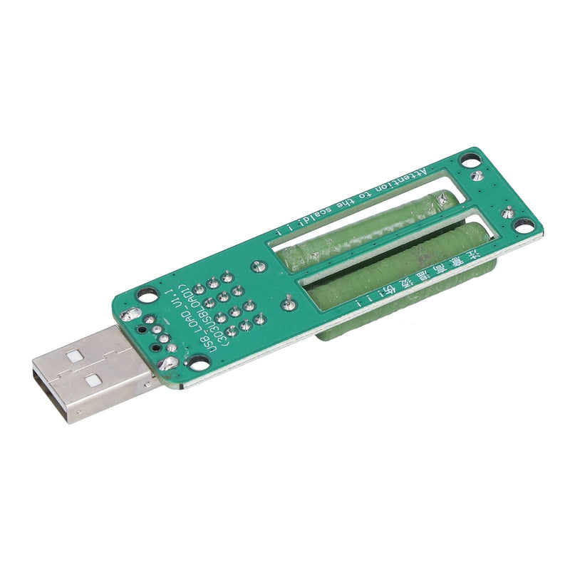 Eujgoov USB Load Tester Power Bank Discharge Resistor 5 V 1 A / 2 A / 3 A Switchable Load Resistor Discharge Ageing Resistance Electronic Load Detector Pack of 2