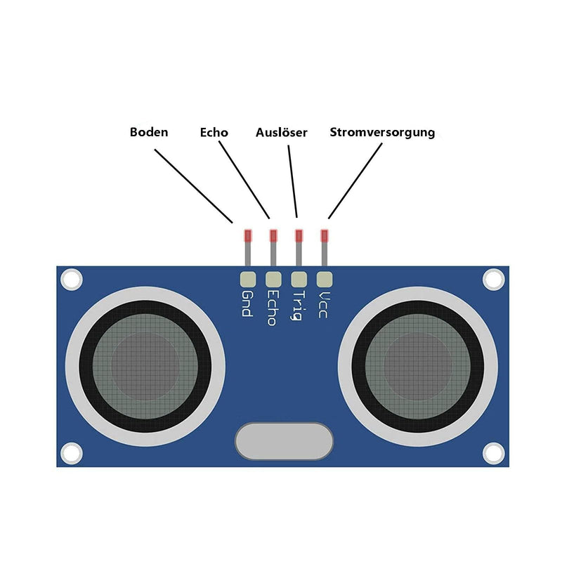 [AUSTRALIA] - Pack of 10 Ultrasonic Module Compatible with HCSR04, Ultrasonic Module Distance Sensor, Supports 3.3-5 V 