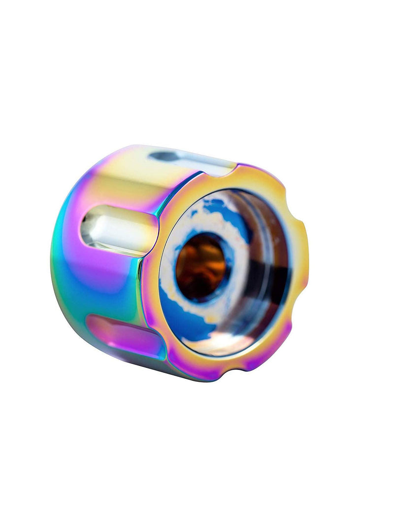 Guyker 3Pcs Guitar Potentiometer Control Knobs for 6mm(0.24”) Dia. Shaft Pots - Knurled Volume and Audio Switch Knob Replacement for Electric Guitar or Precision Bass - Zinc alloy, Rainbow Zinc, Rainbow