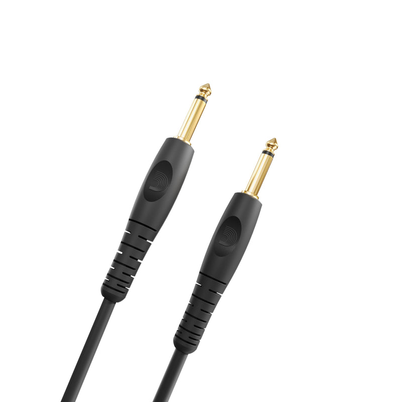 D’Addario Accessories Custom Series Guitar Cables - Instrument Cable with ¼ Inch Ends - High Performance Guitar Cord - For Guitars, Bass, Keyboards - Mono - Straight End, 15 feet