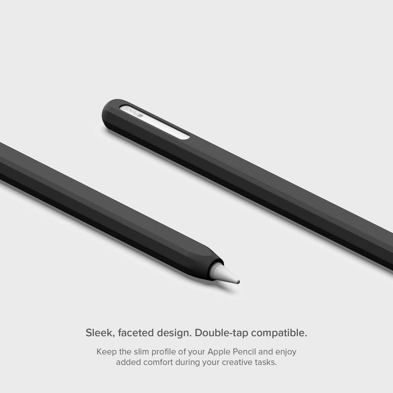 UPPERCASE Designs NimbleSleeve Premium Silicone Case Holder Protective Cover Sleeve Compatible with iPad Apple Pencil 2nd Generation Only (Black) Black
