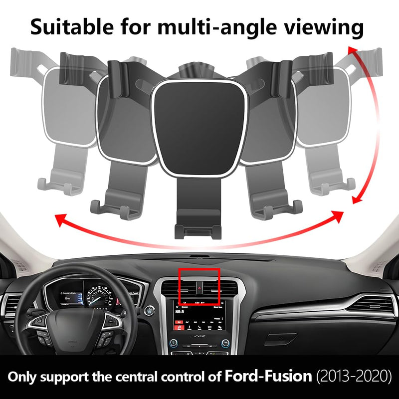 Car Phone Holder for Ford Fusion 2013 2014 2015 2016 2017 2018 2019 2020 Auto Accessories Navigation Bracket Interior Decoration Screen Dash Board Mobile Cell Phone Mount Smartphone case