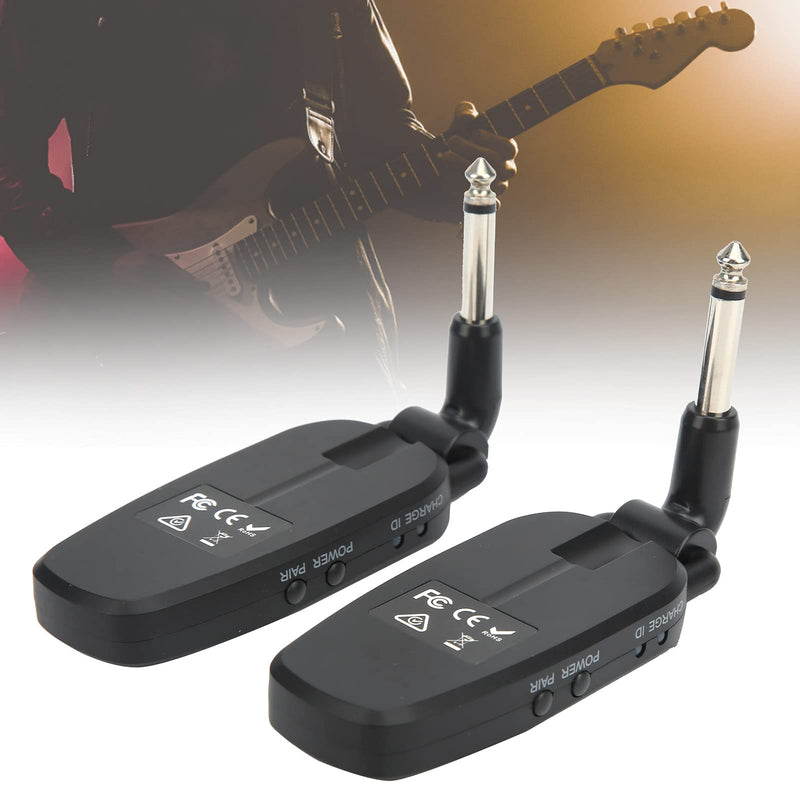 Rechargeable Guitar Transmitter Receiver Audio System 48kHz 24-bit 20Hz-20kHz Electronic Bass Pickup Amplifier Accessories