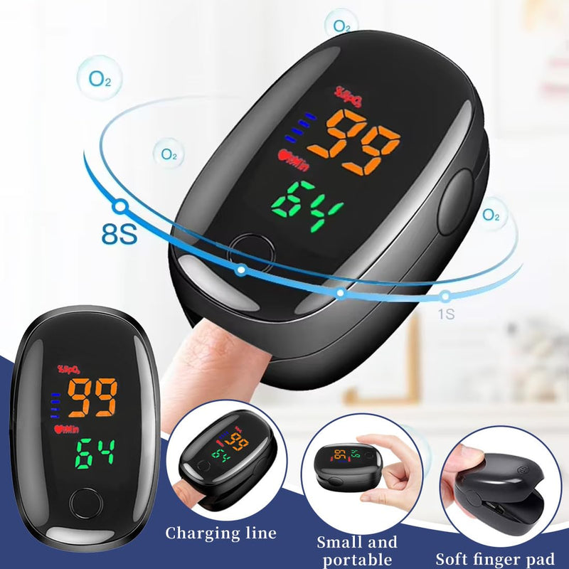 [AUSTRALIA] - Tomedeks Pulse Oximeter Oxygen Saturation Meter Finger Pulse Oximeter, Blood Oxygen Saturation, Blood Oxygen Monitoring for Adults 