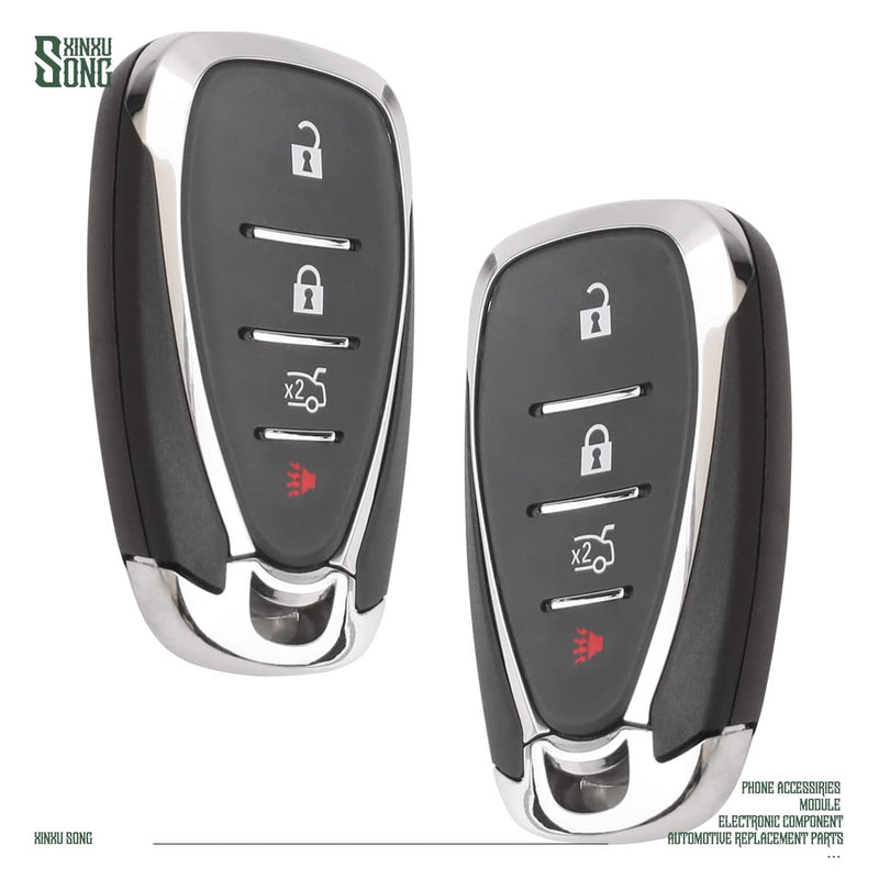 Compatible with Chevrolet HYQ4EA Proximity Smart Key 13529638 13585728 Car Key Fob Keyless Control Entry Remote 4 Button Vehicles Replacement