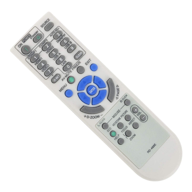 Beyution RD-469E Replace Projector Remote Control Fit for NEC NP-M282X,NP-M302WS, NP-M303WS,NP-M322X, NP-M323H, NP-M362X, NP-M363W,NP-M402H, NP-M332XS, NP-M333XS, NP-M352WS, NP-M353WS, NP-M362W