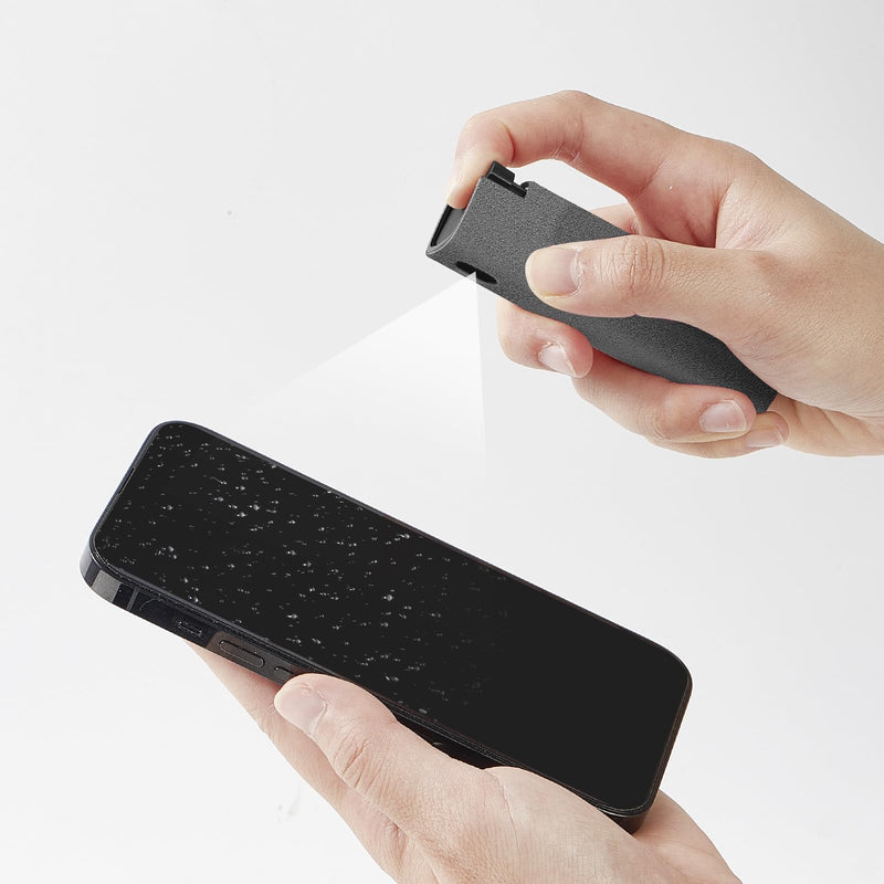 YTT Touchscreen Mist Cleaner, Screen Cleaner, for All Phones, Laptop and Tablet Screens,Two in One Spray and Microfiber Cloth (Grey) Grey