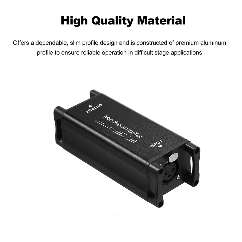 [AUSTRALIA] - Mic Preamp, Microphone Preamp Audio Booster Microphone Preamp Preamplifier Home Audio Microphone Net Gain for Studio or Home Recording Livestream Broadcast Podcast 