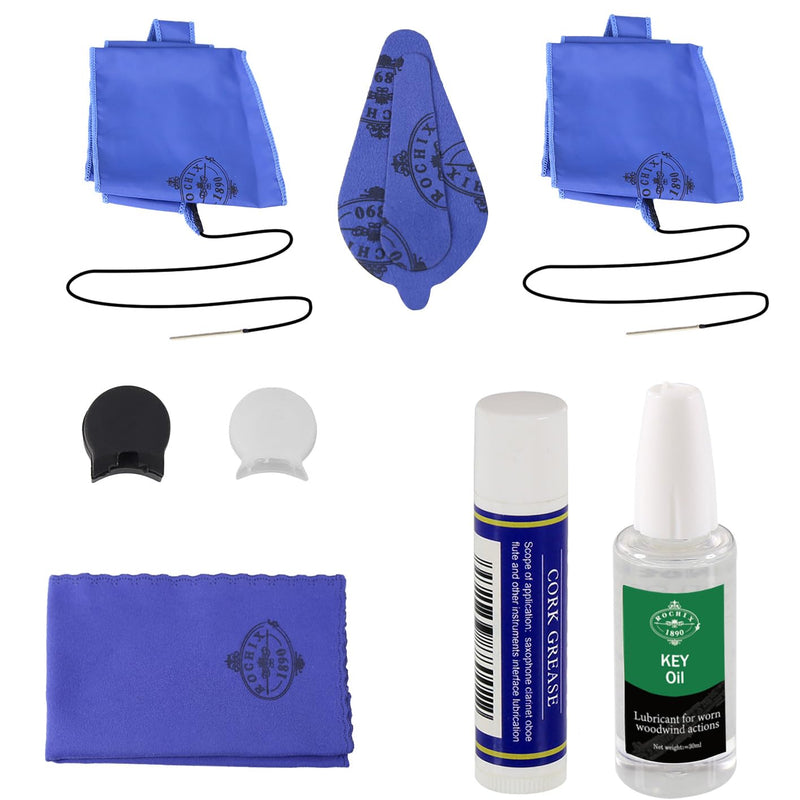 [AUSTRALIA] - Oboe Cleaner Care Cleaning Kit,Maintenance Kit,Key Oil,Cork Grease,Swab,Cleaning Cloth,Pads Absorbent Cloth,Thumb Rest 
