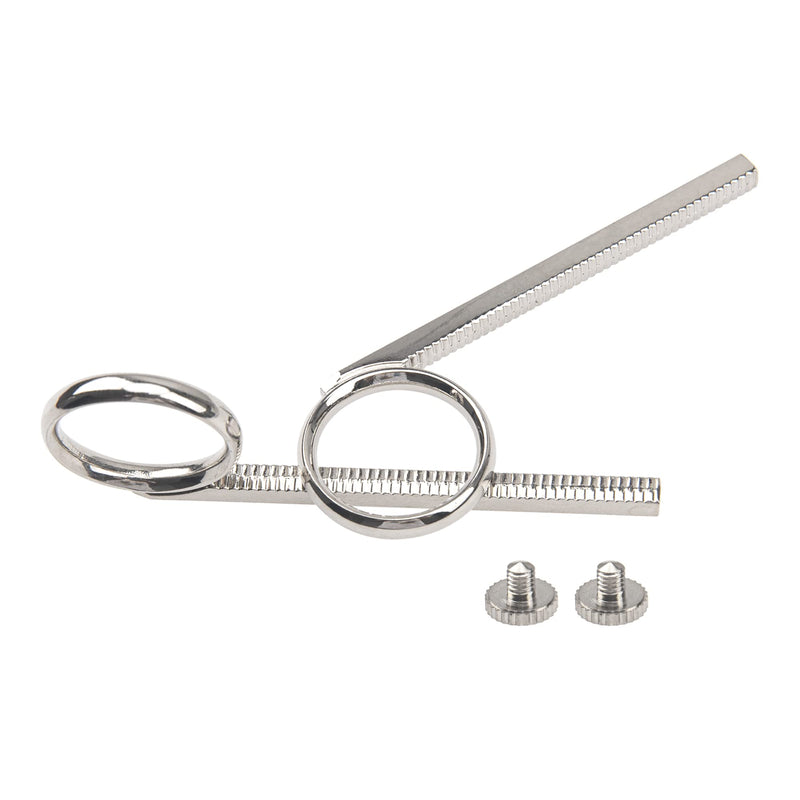 2Set Yootones Trumpet Slide Finger Ring with Fix Screw Kit Compatible with Trumpet Repairing Accessories (Silver)