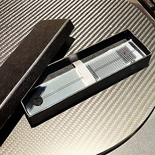 Turntable Phonograph LP Phono Cartridge Stylus Alignment Protractor Adjustment Tool - Mirrored Surface for Precision A