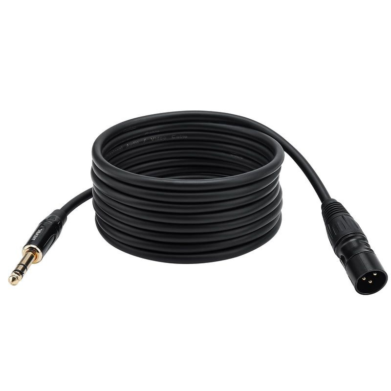 1/4 to XLR Cable, 6.35 mm TRS to XLR Male Cables, Quarter inch TRS Male to XLR Microphone Cord 3.3ft 3.3 Feet
