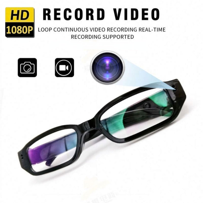 Diyeeni Camera Glasses, Wearable HD 1080P Video Smart Glasses, Outdoor Sport Action Recording Glass Camera, Motorcycle Riding Portable Wearable Eye Glasses for Cycling