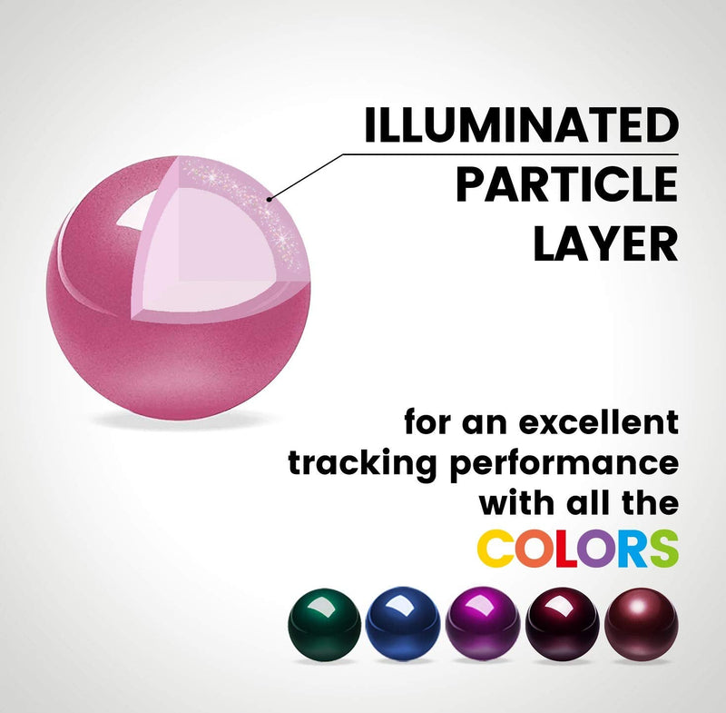 Perixx PERIPRO-303 1.34 Inches Trackball - Replacement Ball for M570, PERIMICE-517/520/717/720, and Other Compatible Trackball Mouse (Pink) Glossy Pink