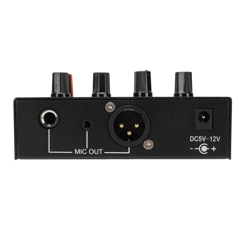 Microphone Preamp Mic Gain Booster 3 Input with 48V Power, XLR Balanced, 3.5mm/6.35mm Output, for Dynamic and Condenser Mic (with 3.5mm Sound Cable) With 3.5mm Sound Cable