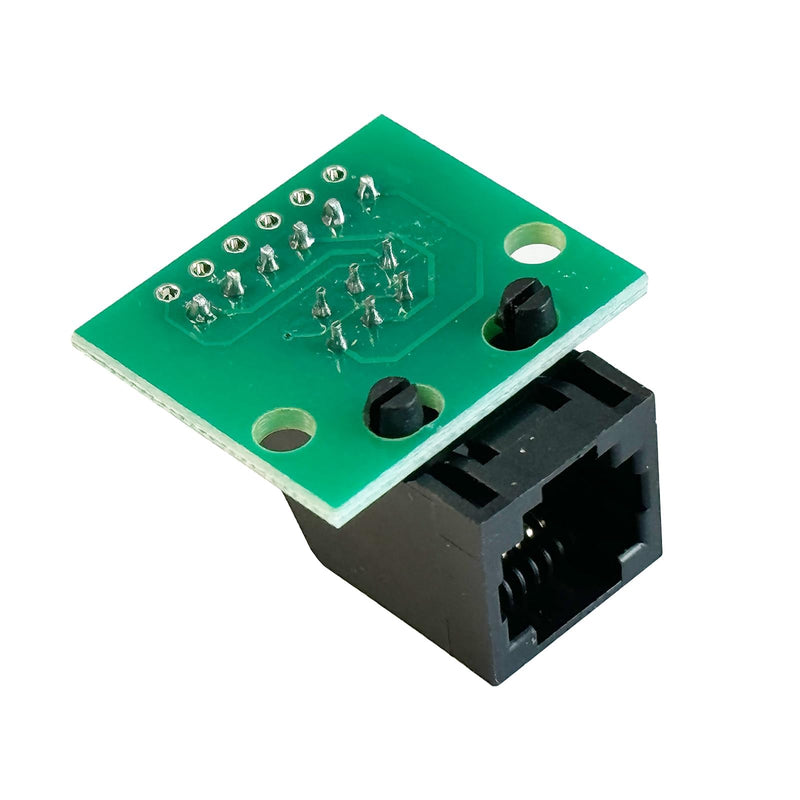 PENGLIN RJ11 Socket with Circuit Board, RJ11 6P6C Breakout Board with Pin, RJ11 6-pin Telephone Socket Adapter, Pack of 2