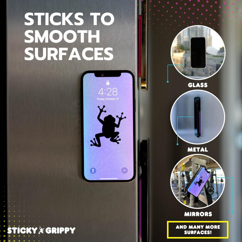 Suction Phone Case Mount, Silicon Adhesive Phone Accessory for iPhone and Android, Hands-Free Fidget Toy Mirror Shower Phone Holder, Tiktok Videos and Selfies (Translucent) Translucent