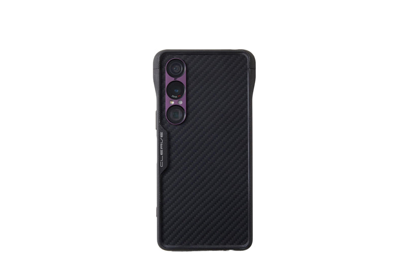 DEFF Cleave G10 Bumper Case for Sony Xperia 1 VII, Chrono, Made for Xperia Certified, Dupont Kevlar 1500D Aramid Fiber, Black