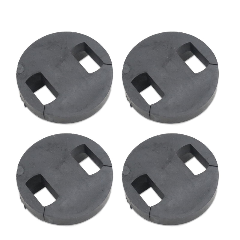 Pack of 4 Rubber Cello Practice Mute, Round Tourte Style Silencer for Quiet Practice, Black Cello Accessory for Uninterrupted Training Sessions