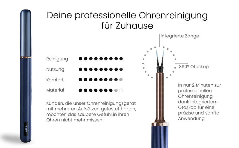 Noby 1920P HD otoscope: ear wax remover with camera for adults and children. Ear cleaner, human ear cleaner, ear cleaner with camera, ear cleaner for adults, otoscope