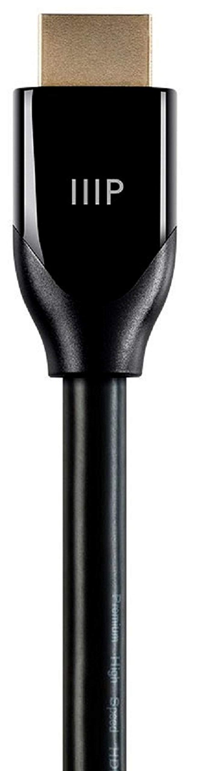 Monoprice Certified Premium HDMI Cable (25 Feet) and Gold Plated Speaker Banana Plugs (5 Pairs)